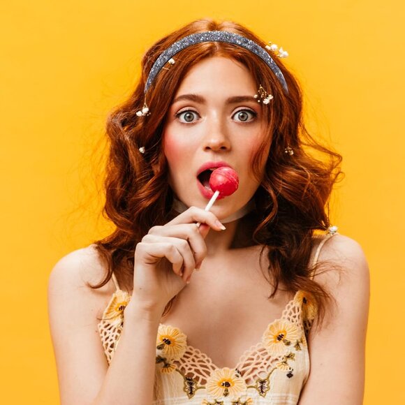 Glitter Headbands for Girls, 6 Pcs Elastic Shiny Rhinestone Non Slip Athletic Ru - Picture 5 of 7